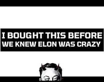 Adesivi Anti-Elon Musk 2 Pezzi | 27.4x7.6 Cm | Vinile | Per Auto O Laptop - Foto 7