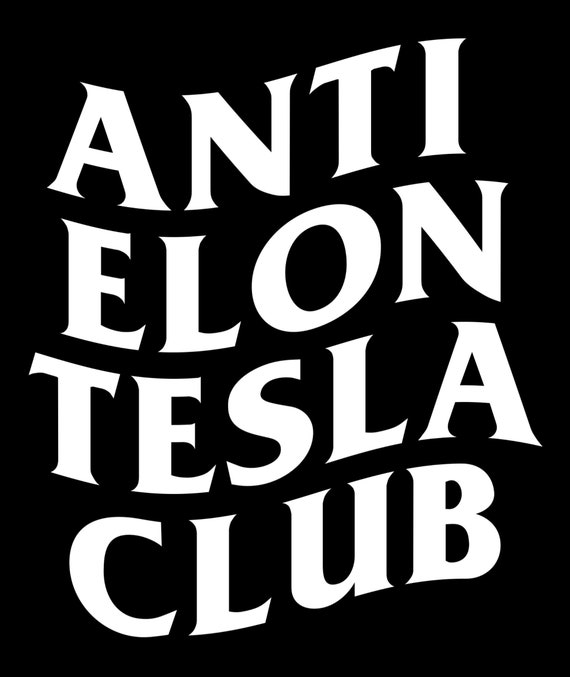Anti Elon Round NO Bumper Sticker 4 Tesla Owners Musk Model X Cyber Truck Coupe | UK - View #4