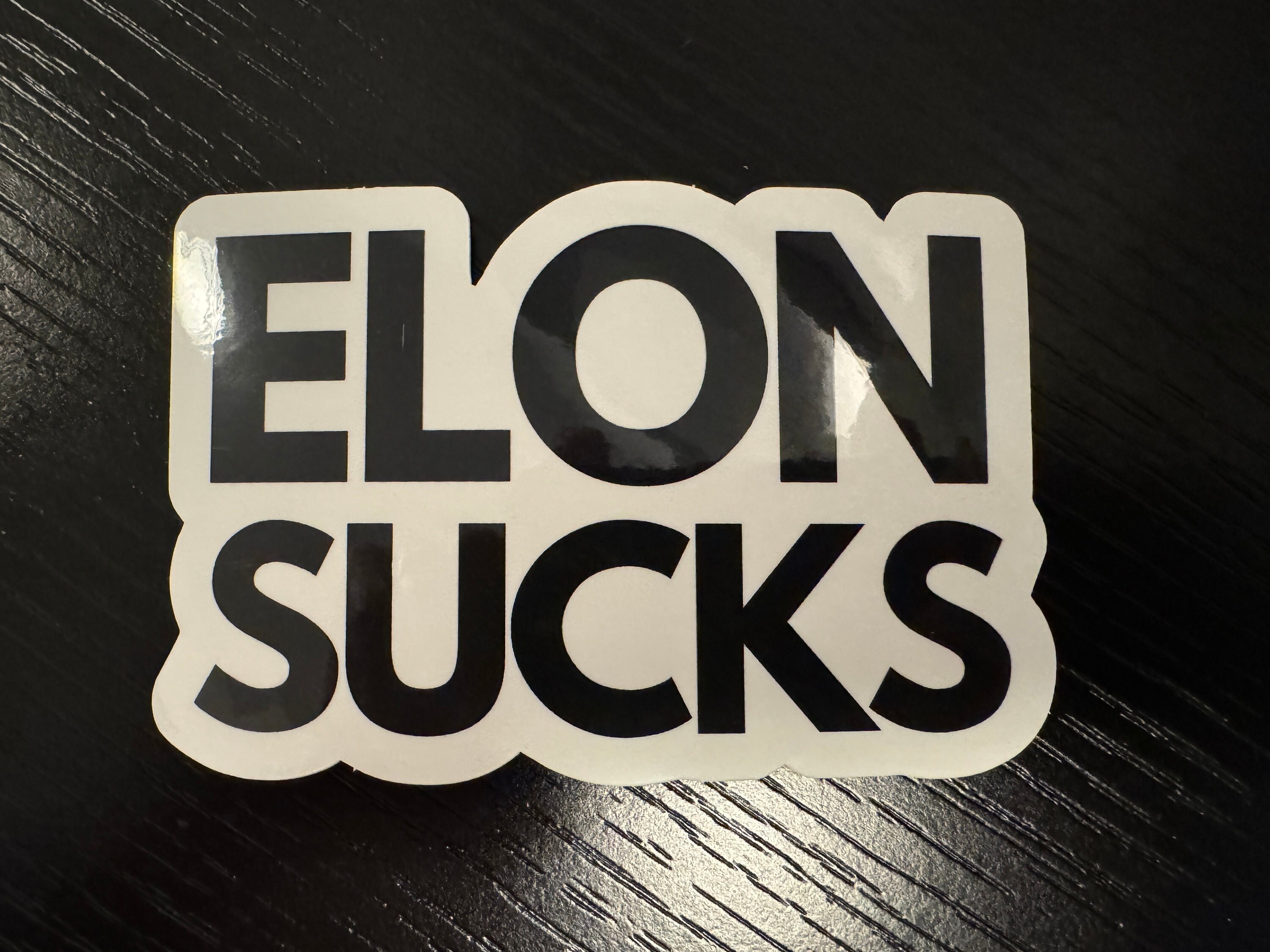 ELON SUCKS Tesla Bumper Sticker Decal for Car Regret Musk is Crazy, Water  Bottle, Laptop Decal, Tesla Sticker, Model X Y 3 - Etsy