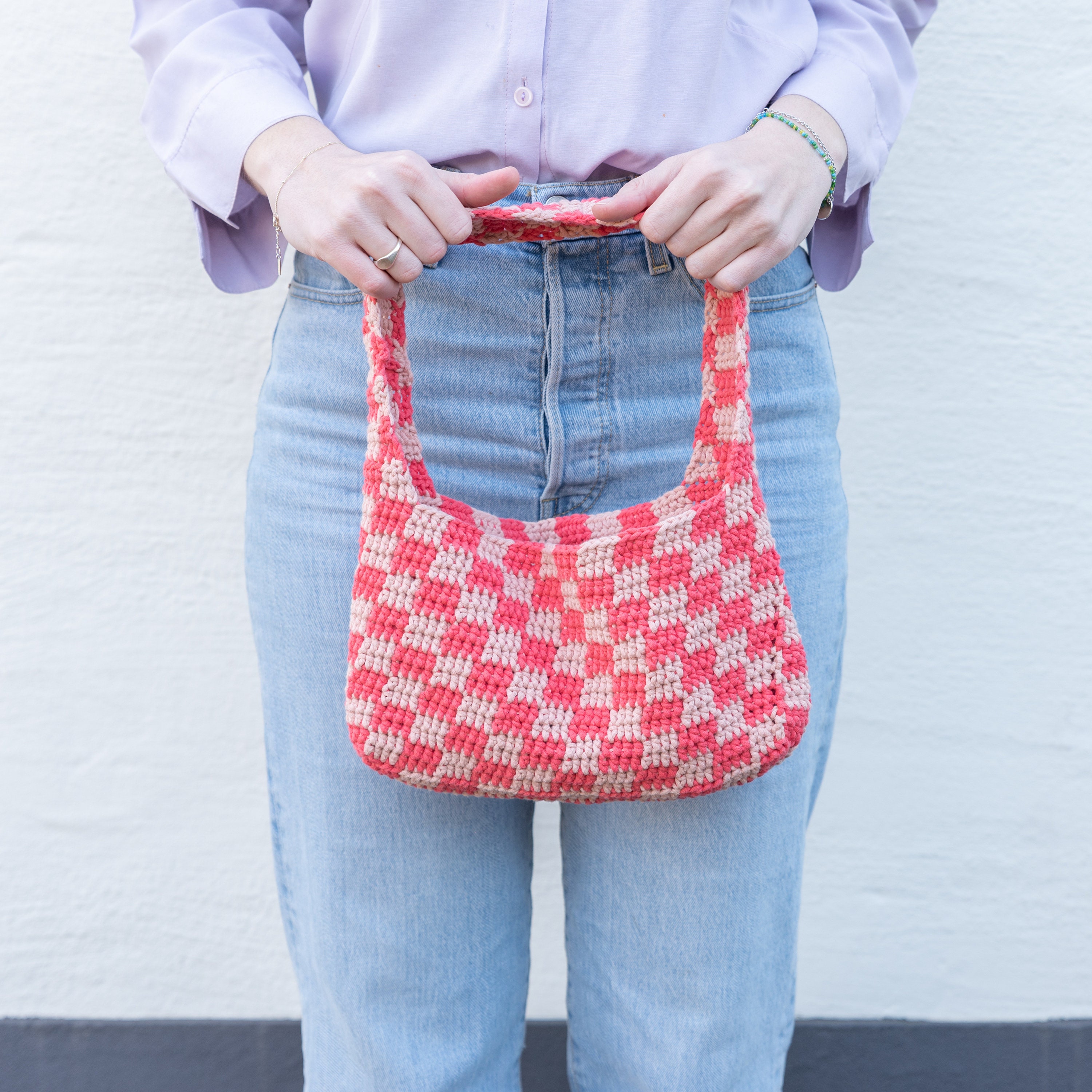 Checkered 7.pdf Crochet Checkered Bag Pdf Pattern - Etsy