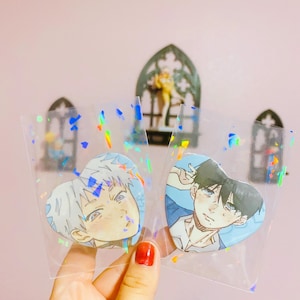 Lot De 6 Badges Pins Anime Summer HikaruDied - Multicolore, Environ 58 Mm - En Alliage, Pour Décorer Vêtements, Sacs - 13