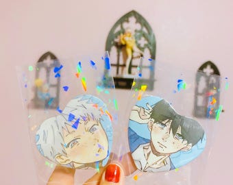 Summer Hikaru Died Yoshikaru heart buttons