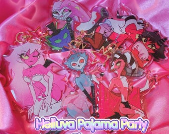 Helluva PJ Party Keychains