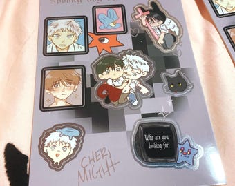 Yoshikaru TSHD foil 8 x 5 Big Glitter Sticker Sheet