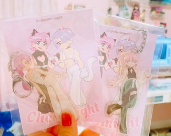 Panty&stocking with garter belt keychains!