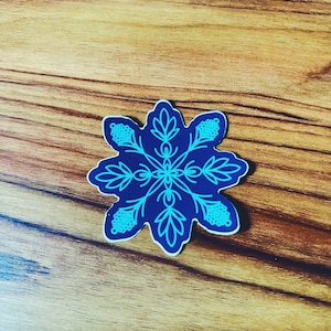 Blue Quilt Sticker | Hawaiian Quilt Design