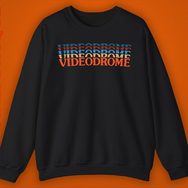 Videodrome Sweatshirt Cronenberg Jumper • Horror VHS Misfits Horror Birdhouse Longsleeve Sweat Shirt • 80s Danzig Film Scanner SweatShirt