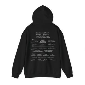 Nosferatu 2024 Hoodie and T-Shirt with Movie Credits in Music Festival Line-up Layout