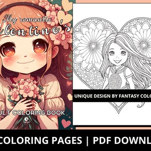 Gothic Chibi Girls Coloring Book 130 Page Cute Manga Anime Fantasy Coloring  Pages for Children & Adults, Instant Download, Printable PDF 