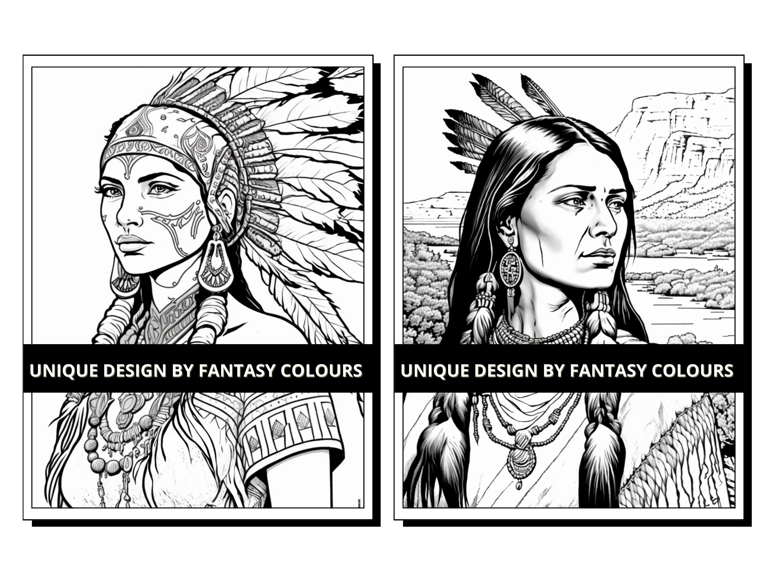 Native American Coloring Pages: Native American Indian Princess