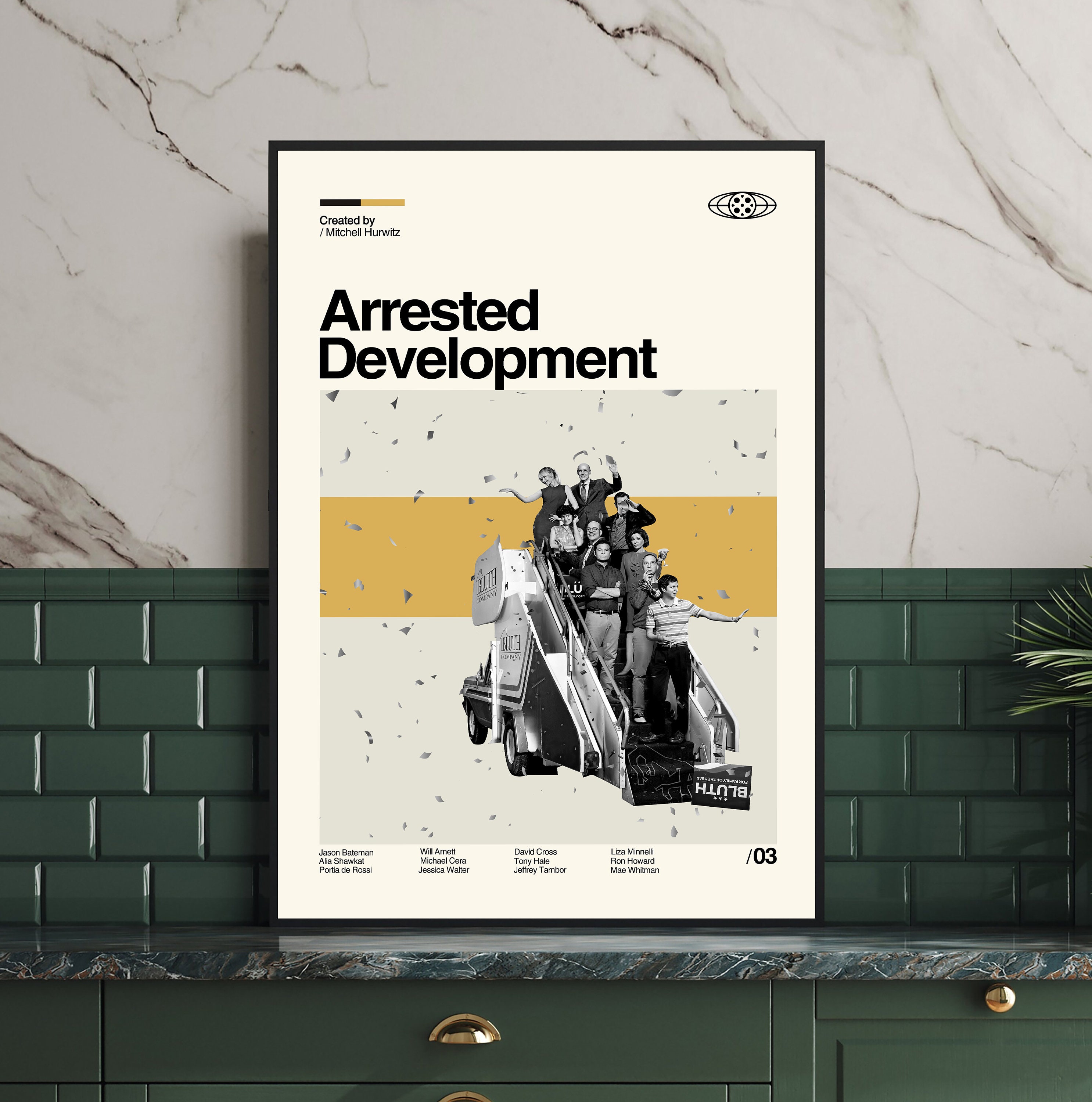 Arrested Development (2003)- Polaroid / Minimalist Poster em 2023