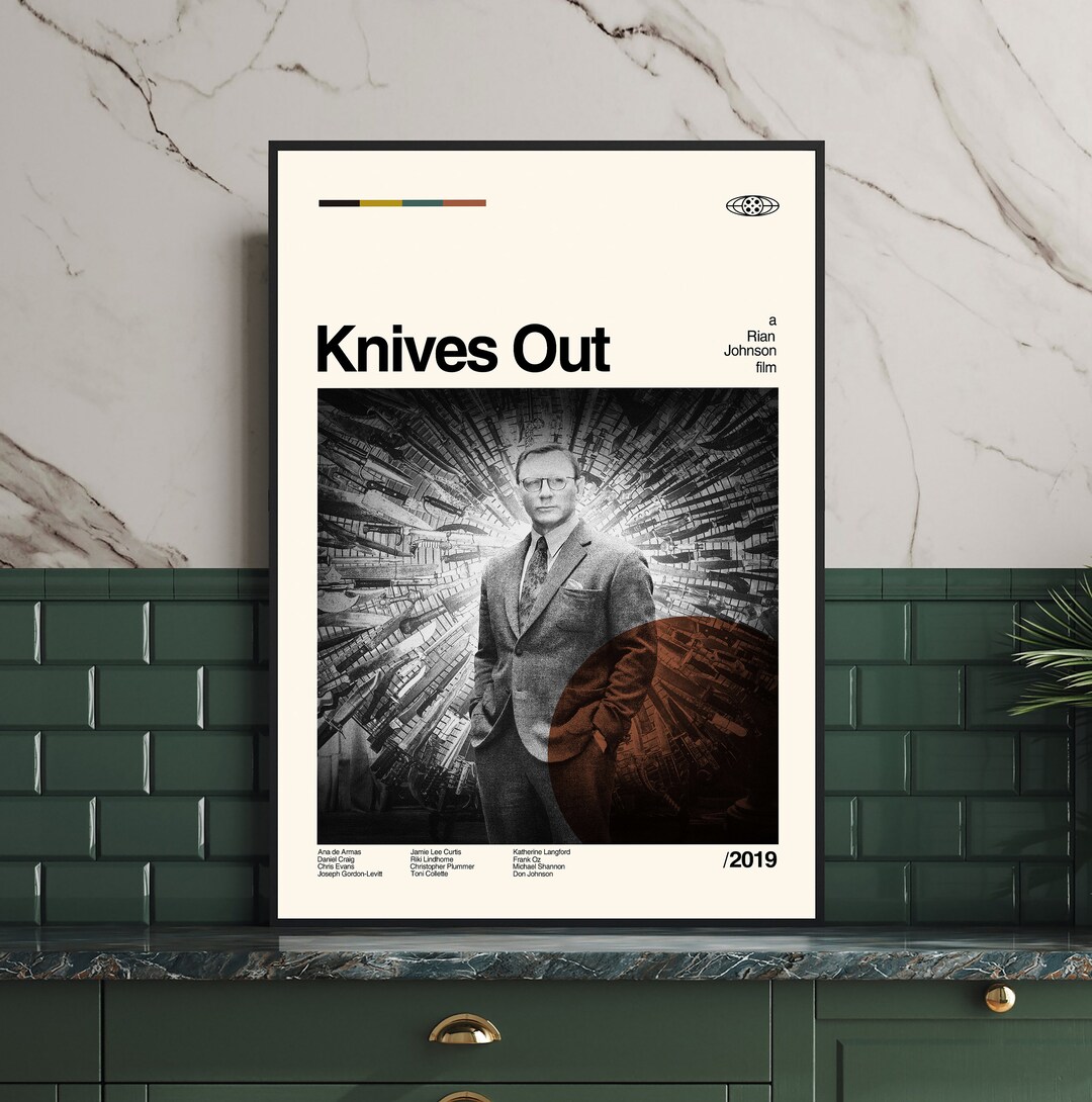 Knives Out Poster Knives Out Movie Retro Movie Poster - Etsy