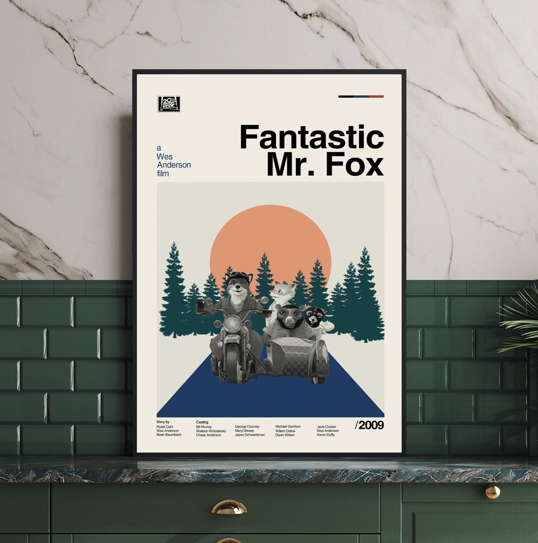 Fantastic Mr Fox Print Fantastic Mr Fox Poster Minimalist - Etsy Australia