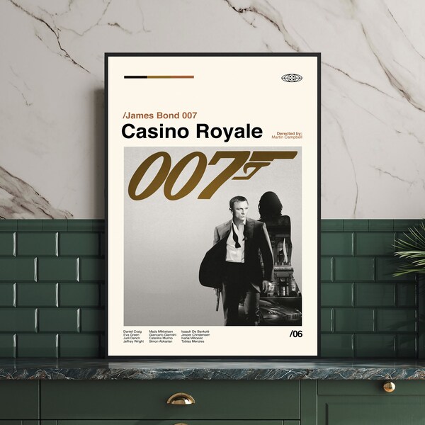 James Bond Poster - Etsy