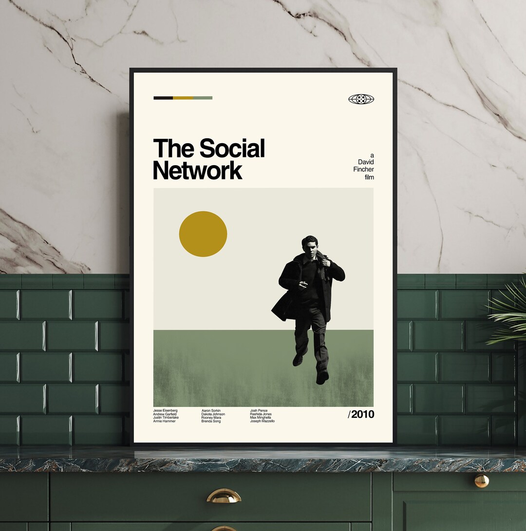 The Social Network Movie Poster the Social Network Poster Etsy
