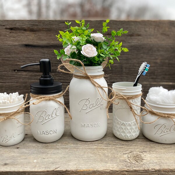 Mason Jar Bathroom - Etsy
