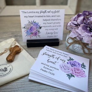 Scripture Cards for Encouragement, Wooden Stand, Encouragement Gift, Christian Gift, Scipture Gift, Bible Verses with Stand