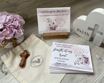 Faith Through The Little Years Card Set, Scripture Cards for Moms, Encouragement Cards, Christian Gift, Baby Shower Gift, Young Mother Gift