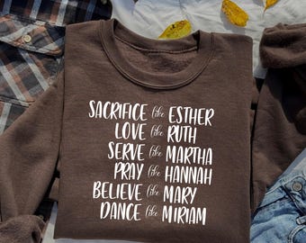Women of the Bible PNG | Christian digital file | Christian Sublimation | Christian shirt file | Cricut Cut File | Bible Verse | Bible PNG