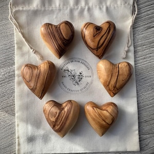 Olive Wood Comfort Heart, Gift of Comfort, Handheld Heart, Husband Gift, Wife Gift, Anniversary Gift, Easter Basket, Valentine's Gift