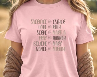 Women of the Bible PNG | Christian digital file | Christian Sublimation | Christian shirt file | Cricut Cut File | Bible Verse | Bible PNG