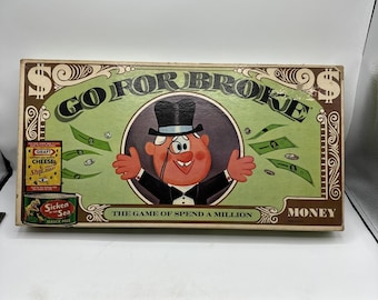 Go For Broke Board Game by Selchow & Righter Complete in Good Condition 1965