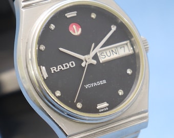 RADO STAG Watch Rado Stag Day Date Automatic Swiss Watch Original Dial Vintage Swiss Watch Etsy