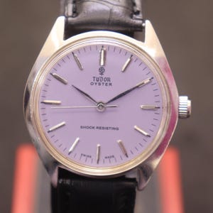 vintage Tudor  17 jewels Swiss made manual winding Purple dial men's watch
