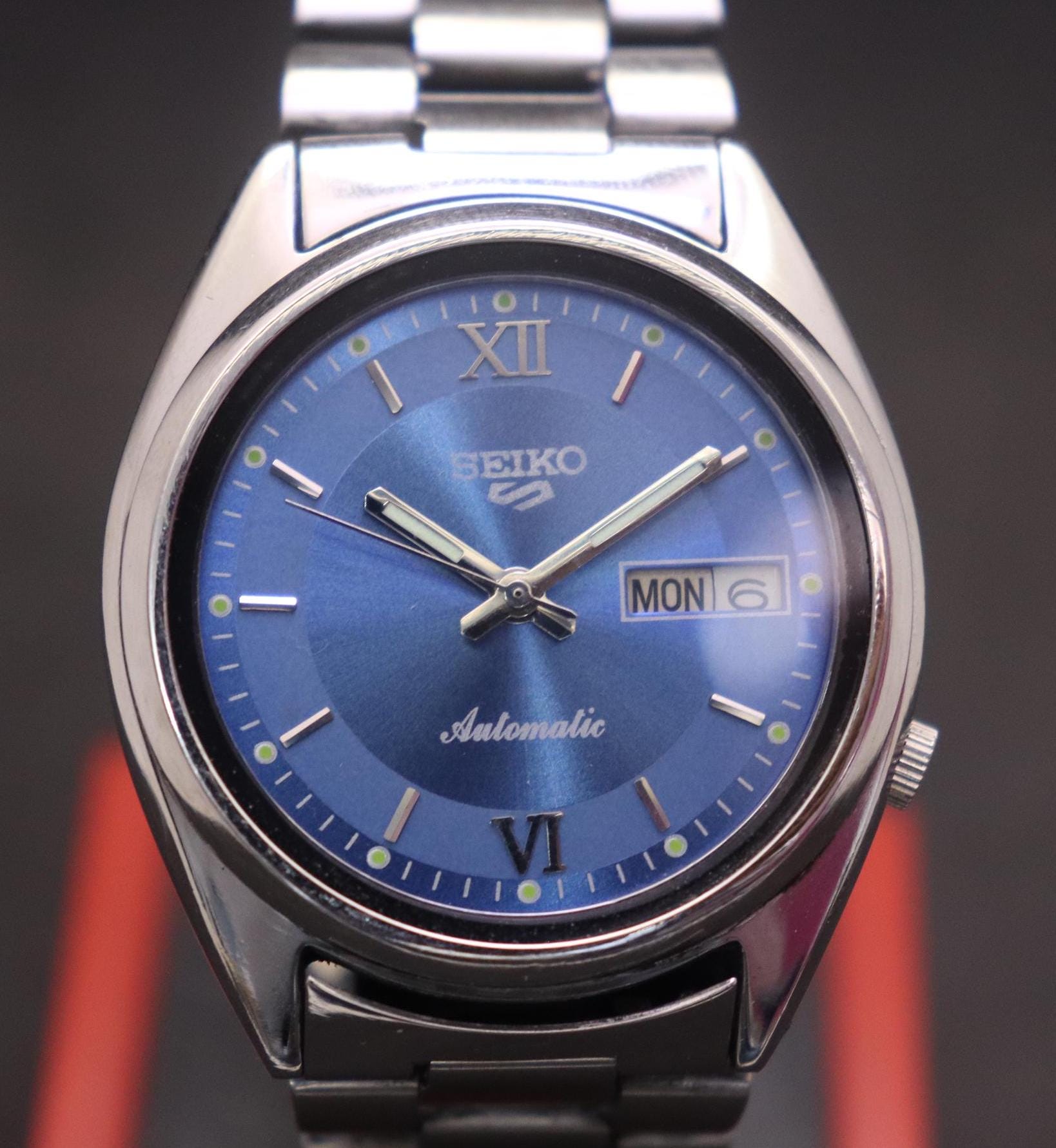 稼働】 SEIKO セイコー 機械式 自動巻き 打ち出さ デイト ローマン  