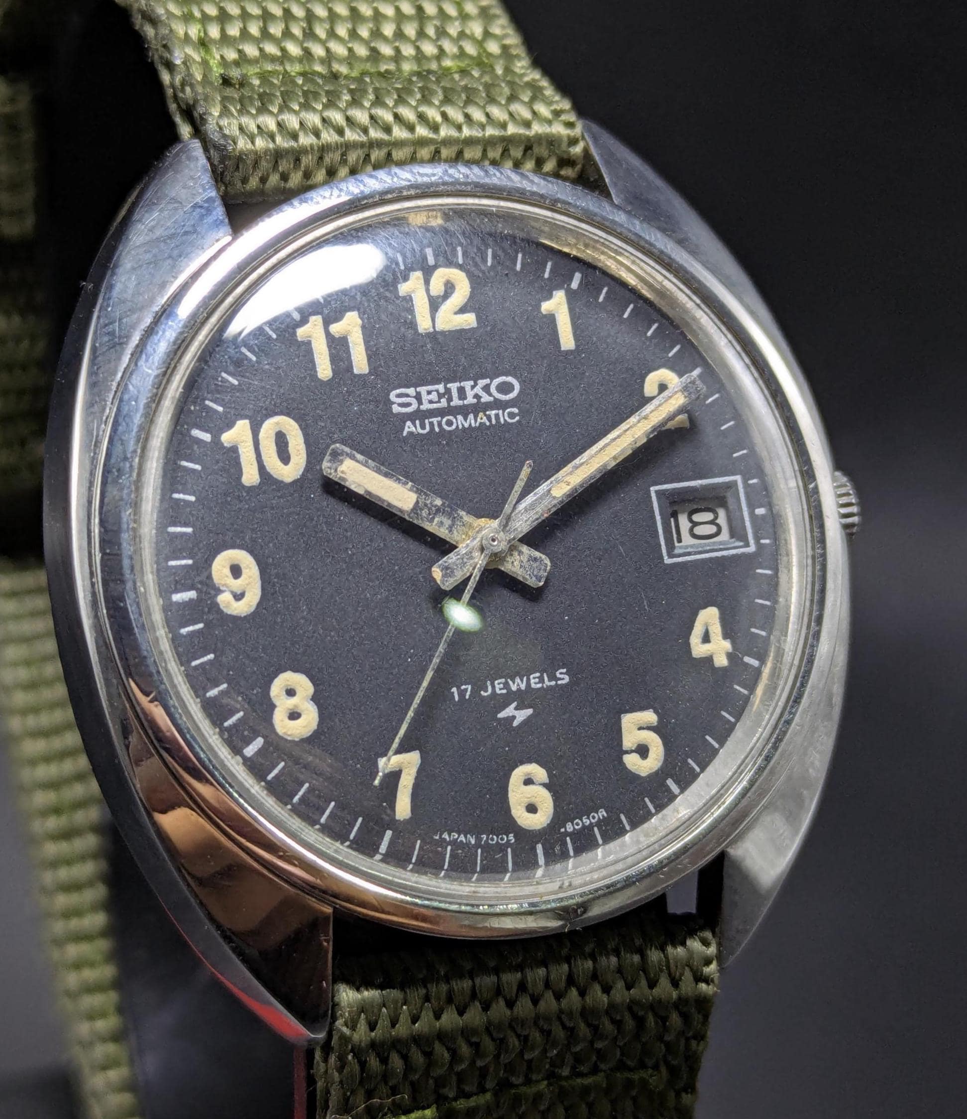 VINTAGE 1978's SEIKO 7546-5110 アナログ腕時計 Vintage SEIKO 7546 Stainless Steel Quartz Men's Diver Watch