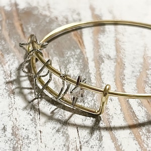 Constellation Charms Bracelet, Silver & Gold, Star, Moon, Heart.
