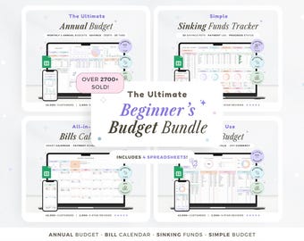 Budget Spreadsheet Bundle Google Sheets Annual Budget Monthly Biweekly Family Budget Tracker Financial Planner Bill Calendar Budget Planner