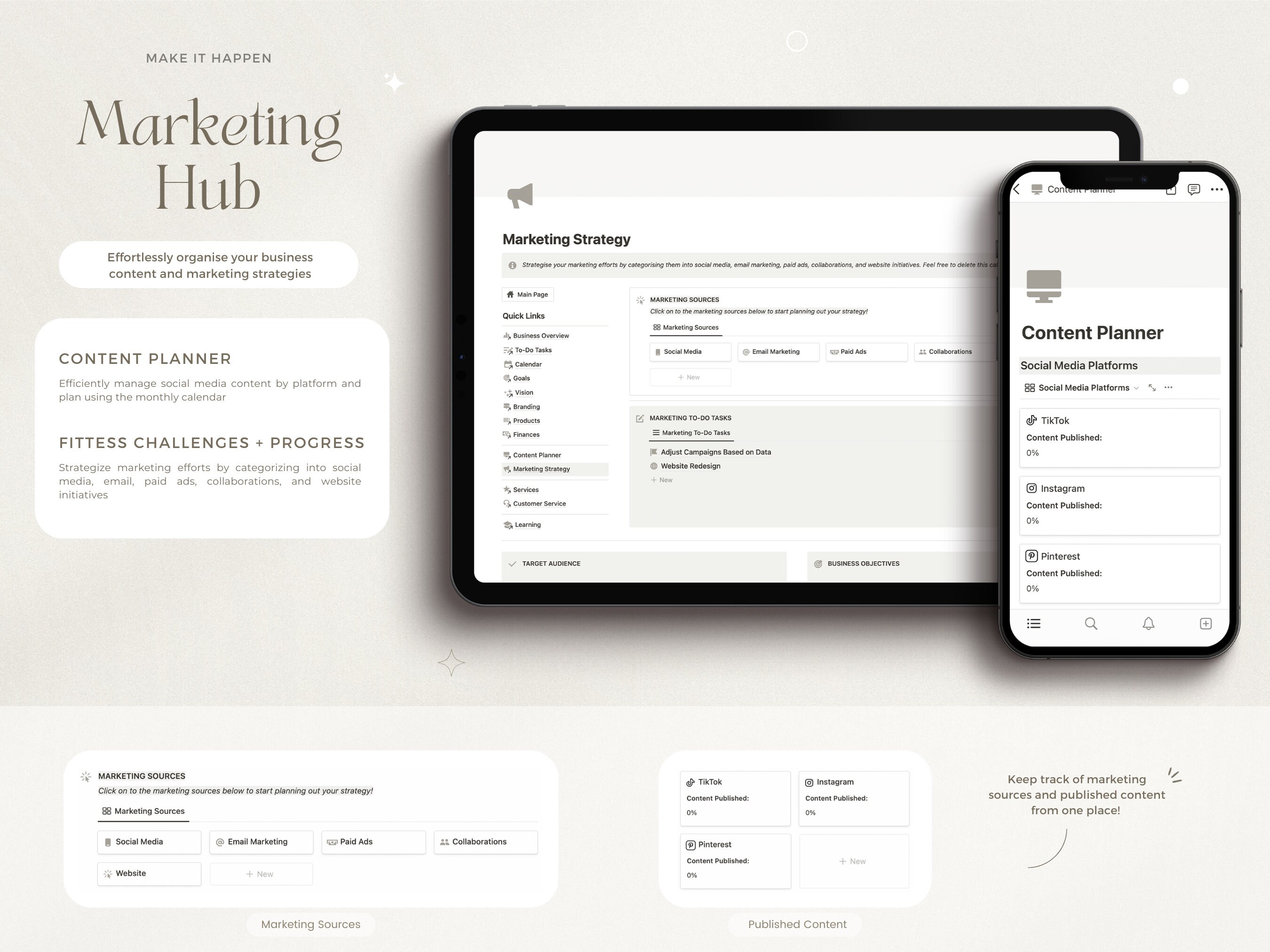 Notion Template Business Planner All in One Notion Business Work Notion ...