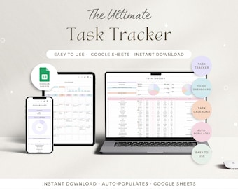 Task Tracker Google Sheets To Do List Spreadsheet Task Manager Template Decision Matrix Task Planner Productivity Priority Checklist Daily