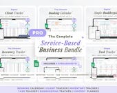 Service Based Business Spreadsheet Bundle Small Business Client Tracker Invoice Template Inventory Tracker Content Calendar Planner Pricing