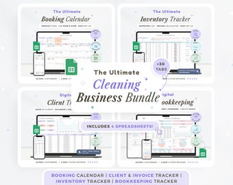 Schoonmaakbedrijfsjabloon Google Spreadsheets House Cleaner Tracker Spreadsheet Schoonmaakservice Bedrijf Huishoudster Zakelijke factuurtracker