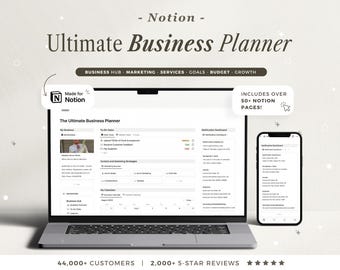 Notion Template Business Planner CRM Notion Business Dashboard Notion Content Ecommerce Notion Freelance Small Business Notion Work Planner