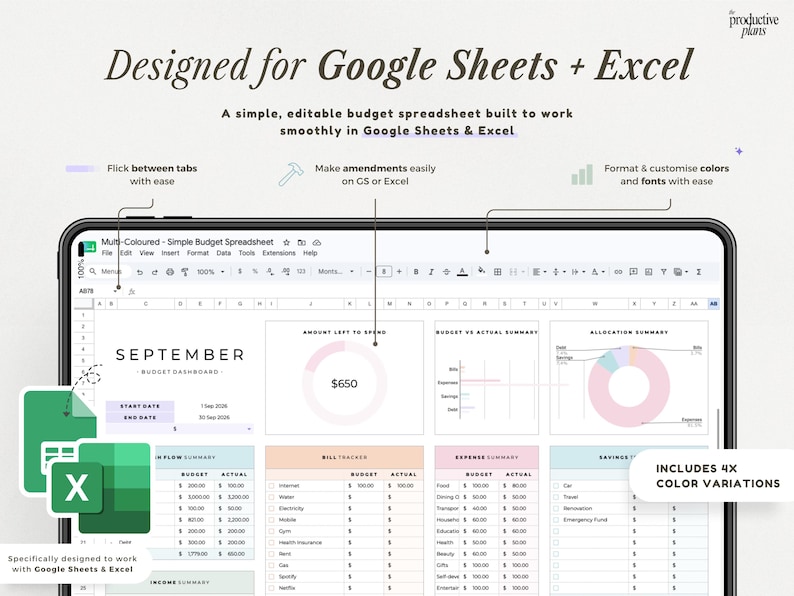 Google Sheets Budget Planner Excel Biweekly Budget Tracker Monthly Budget Spreadsheet Debt Google Sheets Expense Tracker Bills Spreadsheet image 7