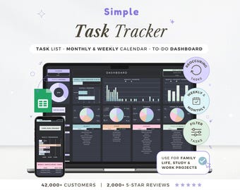 Aufgaben-Tracker Google Sheets To Do-Listenvorlage Aufgabenplaner Zeitblockierung Aufgabenprioritäten-Tracker Digitaler To-Do-Planer Teamarbeit Produktivität