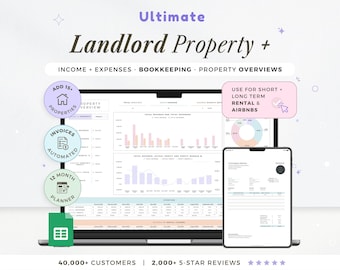 Foglio di calcolo per immobili in affitto per proprietari, entrate e spese, Google Sheets, contabilità immobiliare, monitoraggio dei pagamenti degli affitti tra locatori e inquilini