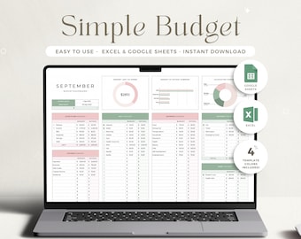 Excel Budget Planner Google Sheets Monthly Budget Spreadsheet Paycheck Budget Tracker Google Sheets Weekly Budget Template BiWeekly Budget