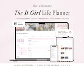 It Girl Planner Notion Template Notion Life Planner Dashboard Notion Planner Aesthetic Digital Planner Budget Tracker Productivity Template