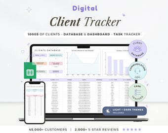 Kunden-Tracker crm Spannesheet Small Business Planner Aufgaben Tracker Blei- und Kunden-Planer crm Google Sheets Service-Based Business