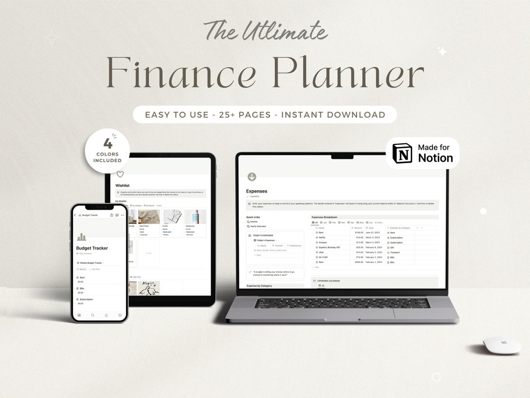 Notion Template Personal Finance Tracker Budget Tracker Income Expense ...