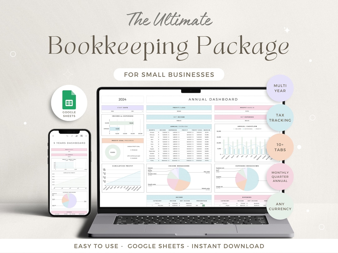 Small Business Bookkeeping Spreadsheet Google Sheets Bookkeeping ...