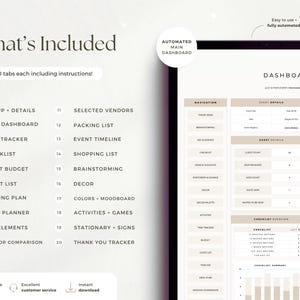 Digital Event Planning Spreadsheet Google Sheets Event Organizer Template Budget Tracker Guest List Vendor Timeline Wedding Birthday Planner image 2