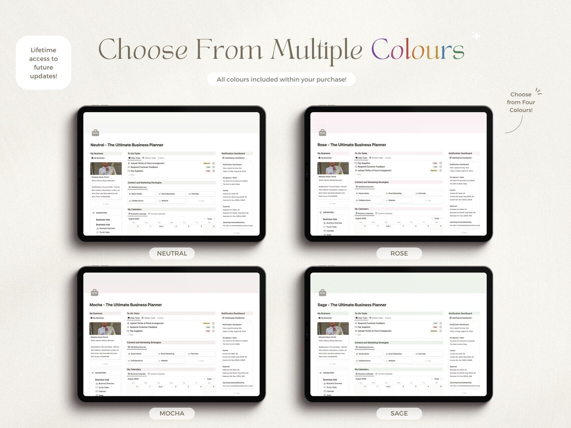 Notion Template Business Planner All in One Notion Business Work Notion ...