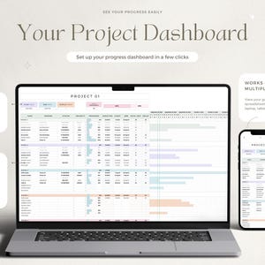 Project Tracker Spreadsheet Small Business Project Planner Task Tracker ...