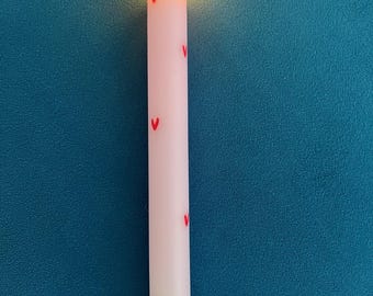 Dip-Dye LED-ljus med timer: Hjärtrosa