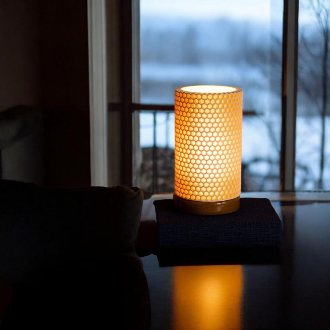 Table Lamp, Patterned Lamp, Decorative Desk Lamp